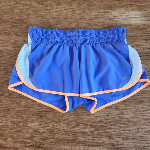 Nike Pants - NIKE Dri-fit Running Shorts Women's Size Medium Periwinkle Blue with Orange